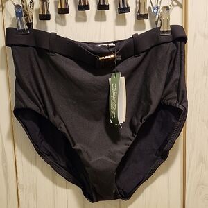 Hermoza Classic Black Swim Briefs with Belt